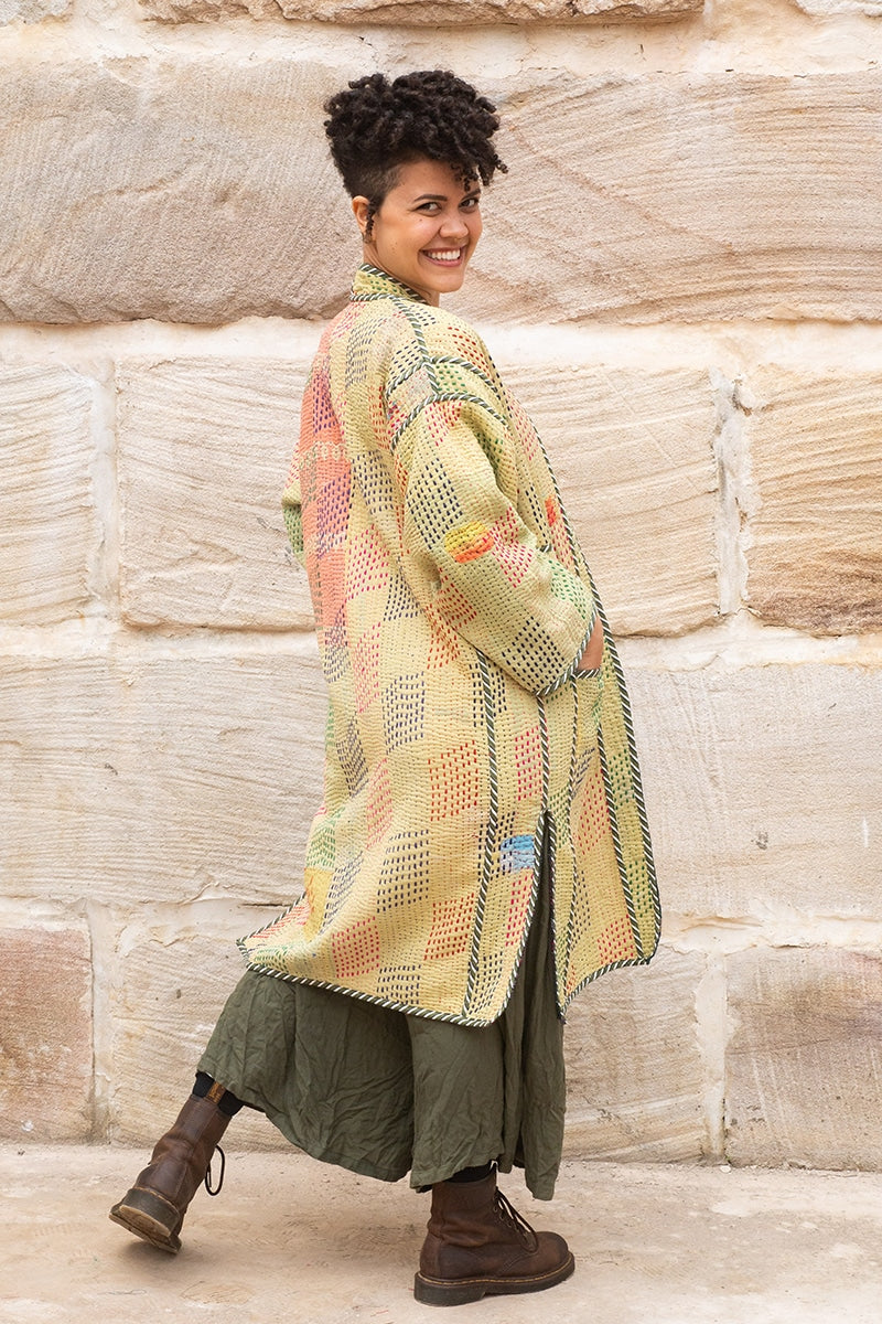 Kantha Dust Coat - Tacia