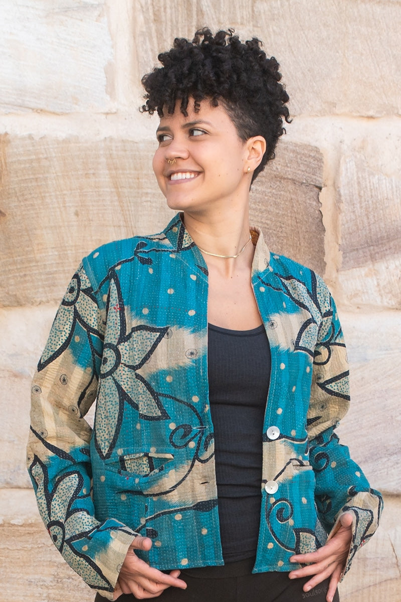 Willow Kantha - Turquesa
