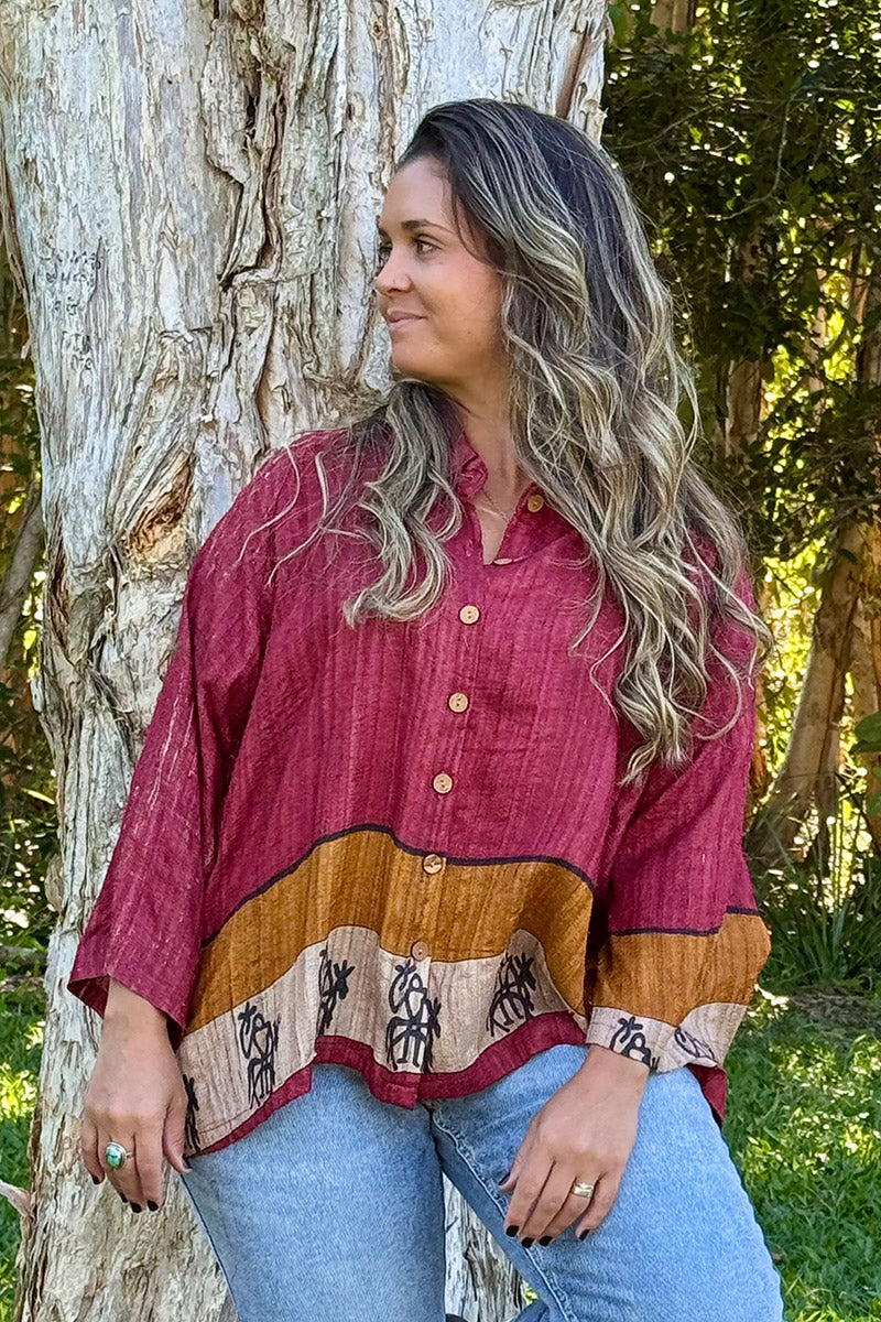 Vintage Sari Amira - Ladakh (wool/silk)