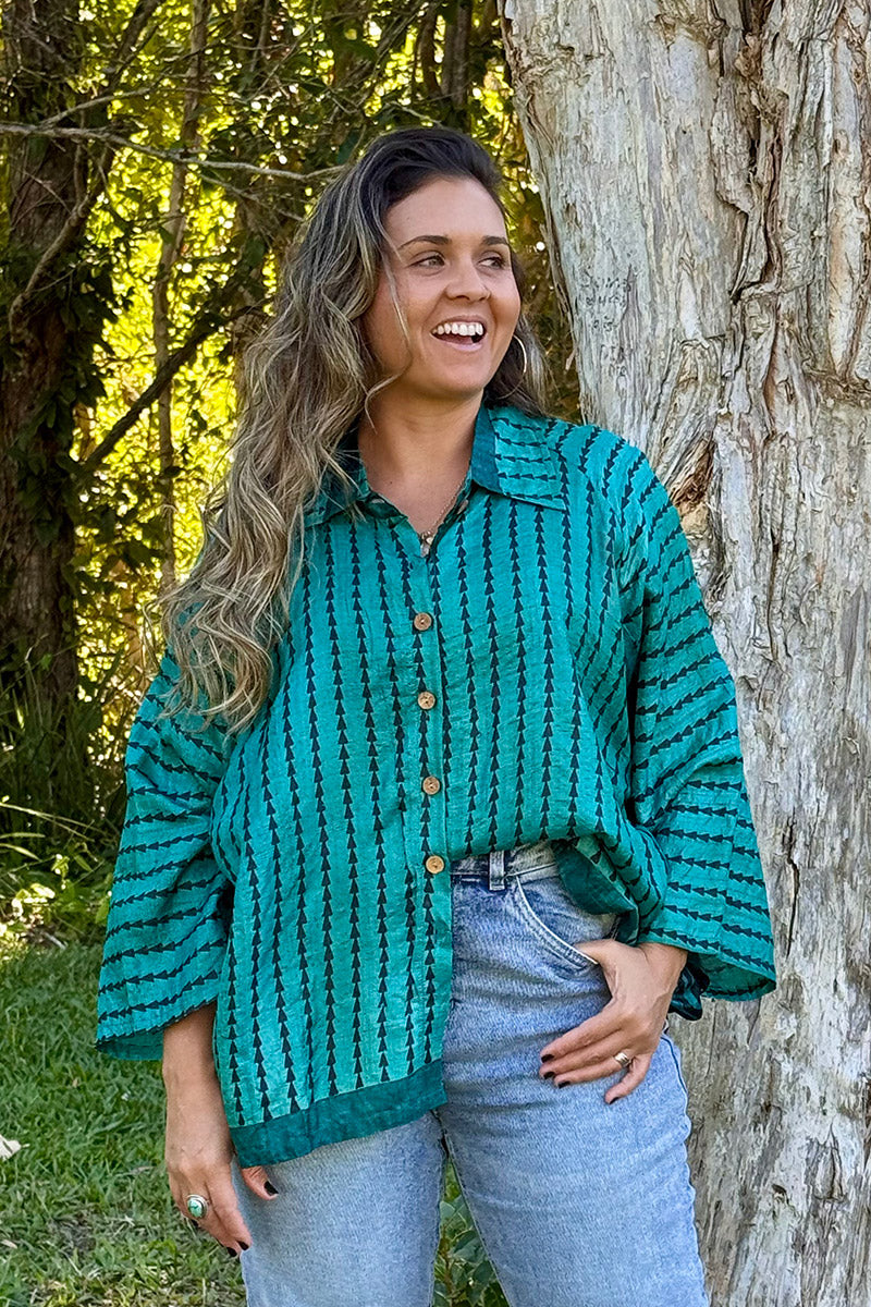 Vintage Sari Amira - Mistral (wool/silk)