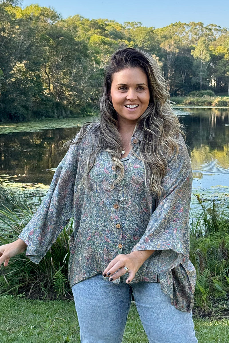 Vintage Sari Amira - Maisi (wool/silk)