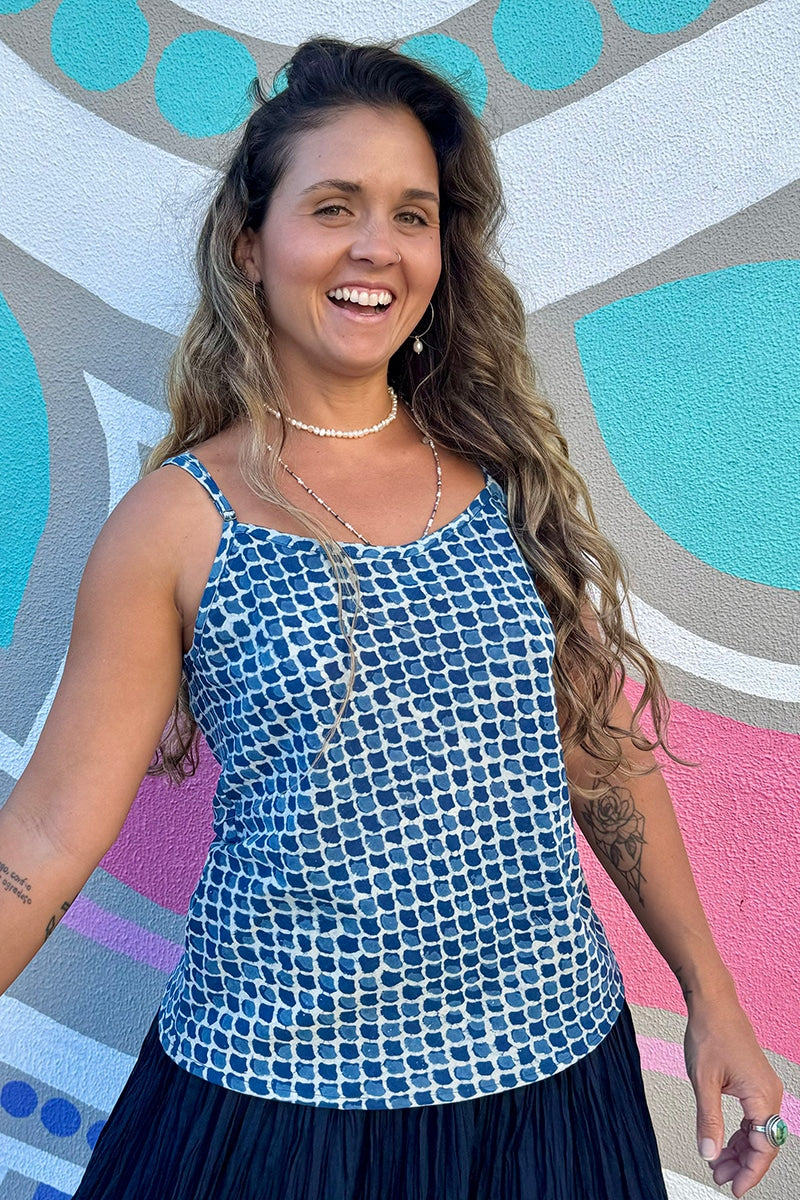 Juliet Top - Indigo Ocean