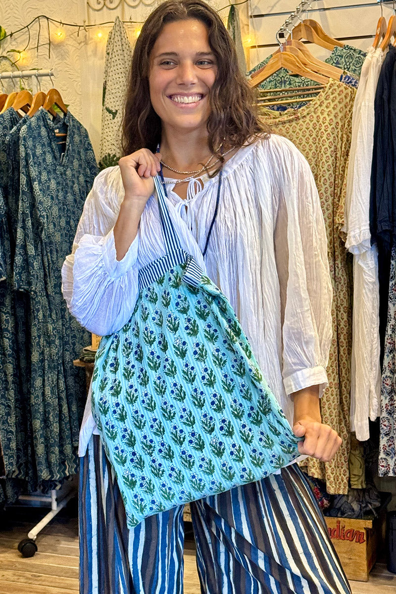 Two-Way Tote Bag - Sea Meadow