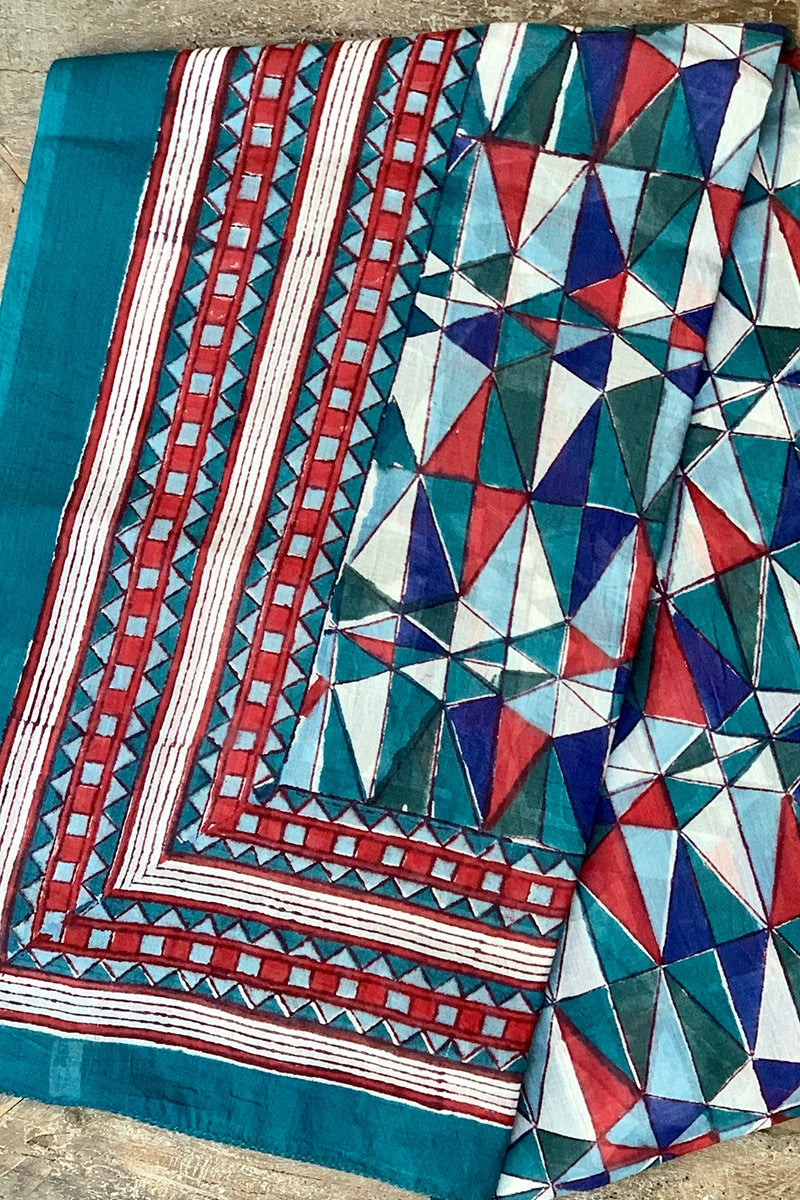 Sarong - Teal Geo