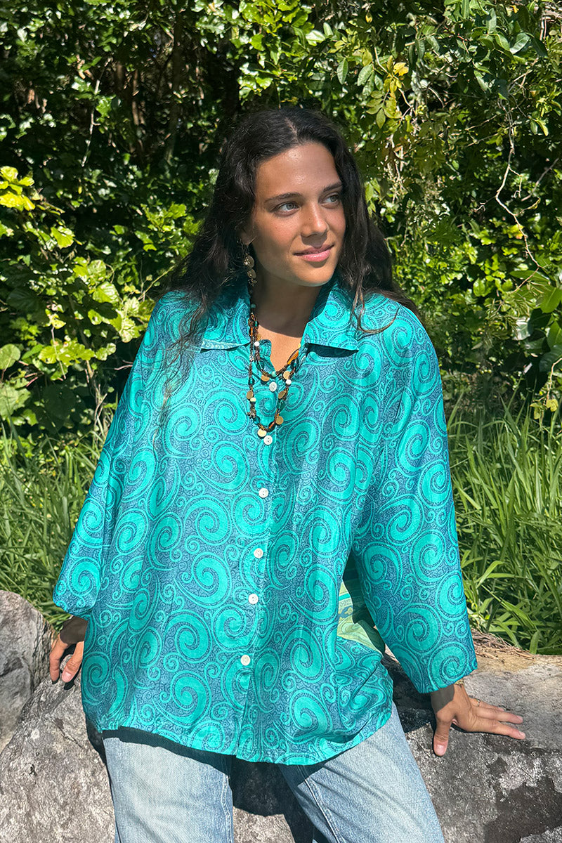 Vintage Sari Amira - Riviera (silk)
