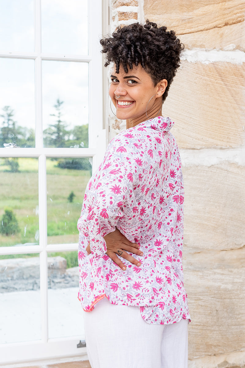 Vintage Sari Amira Blouse - Delia (cotton)