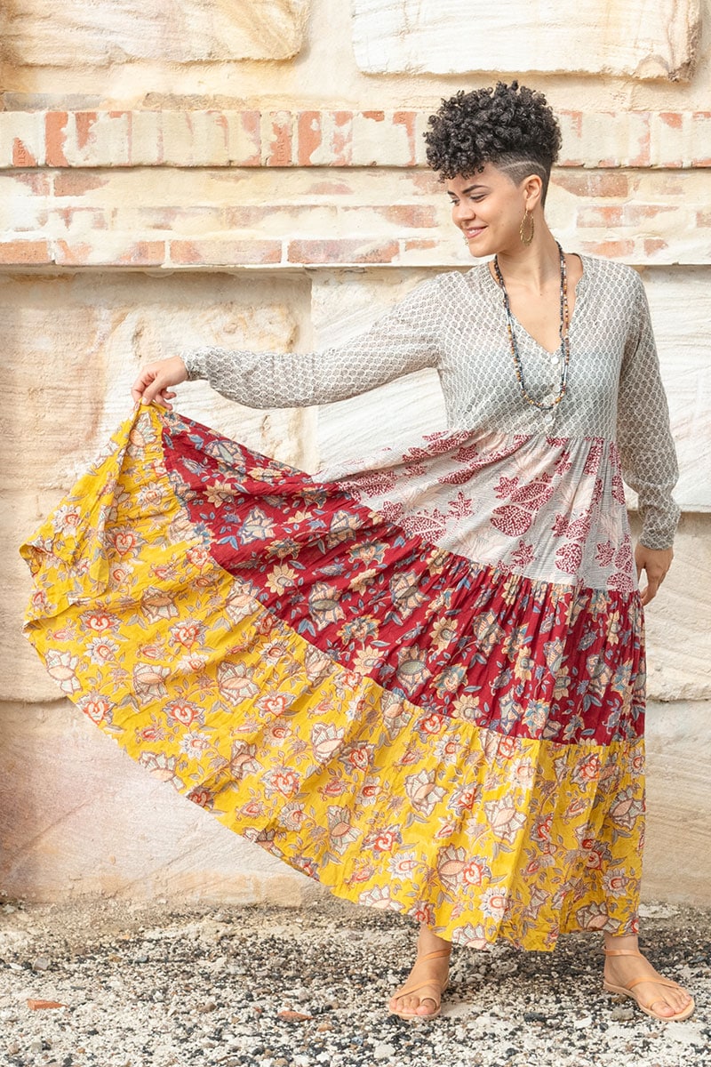 Jhali Dress - Autumn Spice