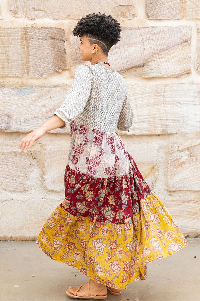 Jhali Dress - Autumn Spice