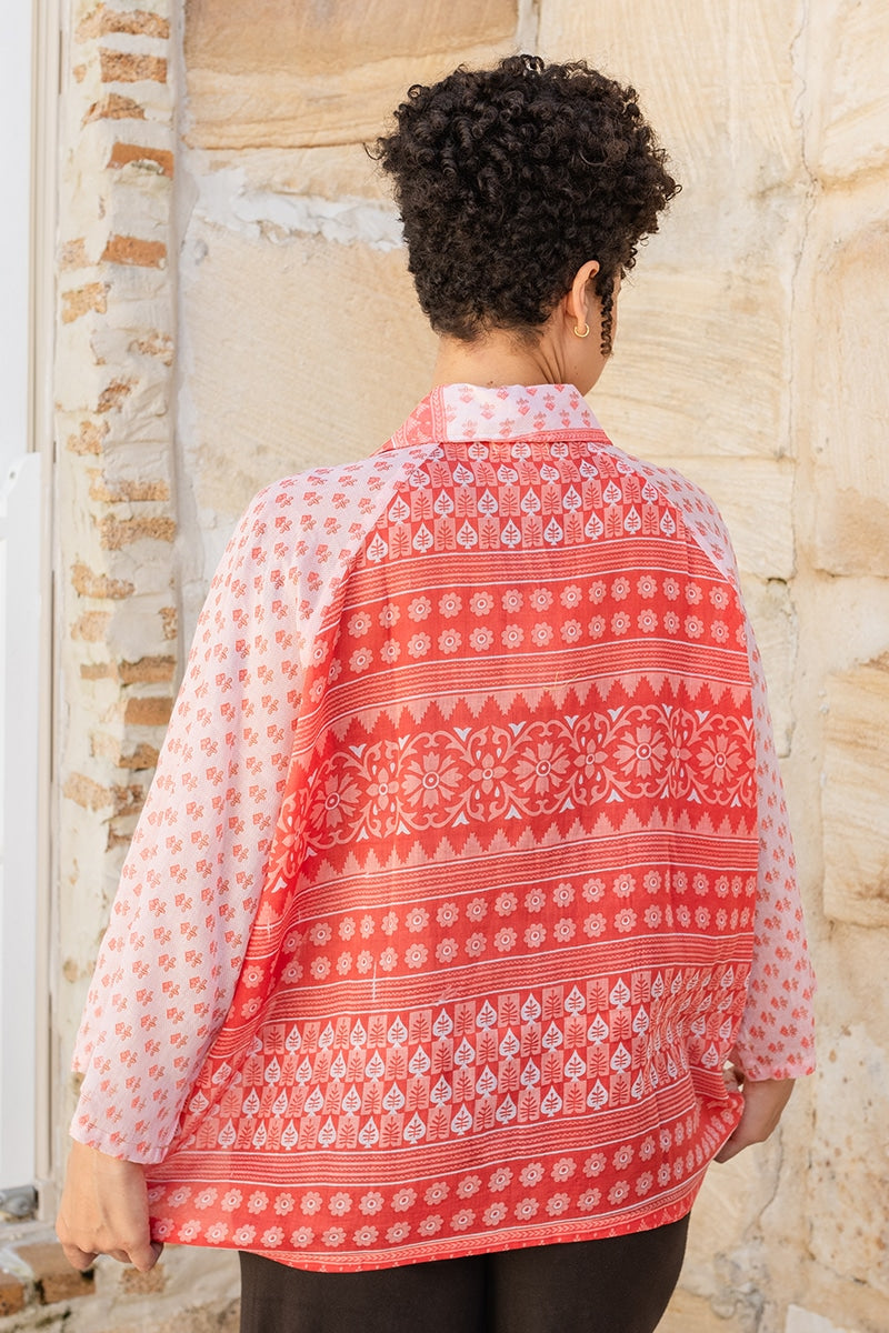 Vintage Sari Amira - Beiju - Cotton