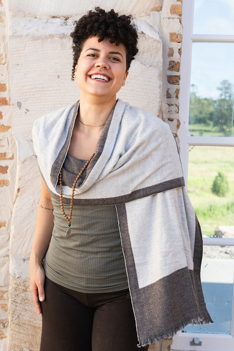 Natura Scarf / small - Cacao