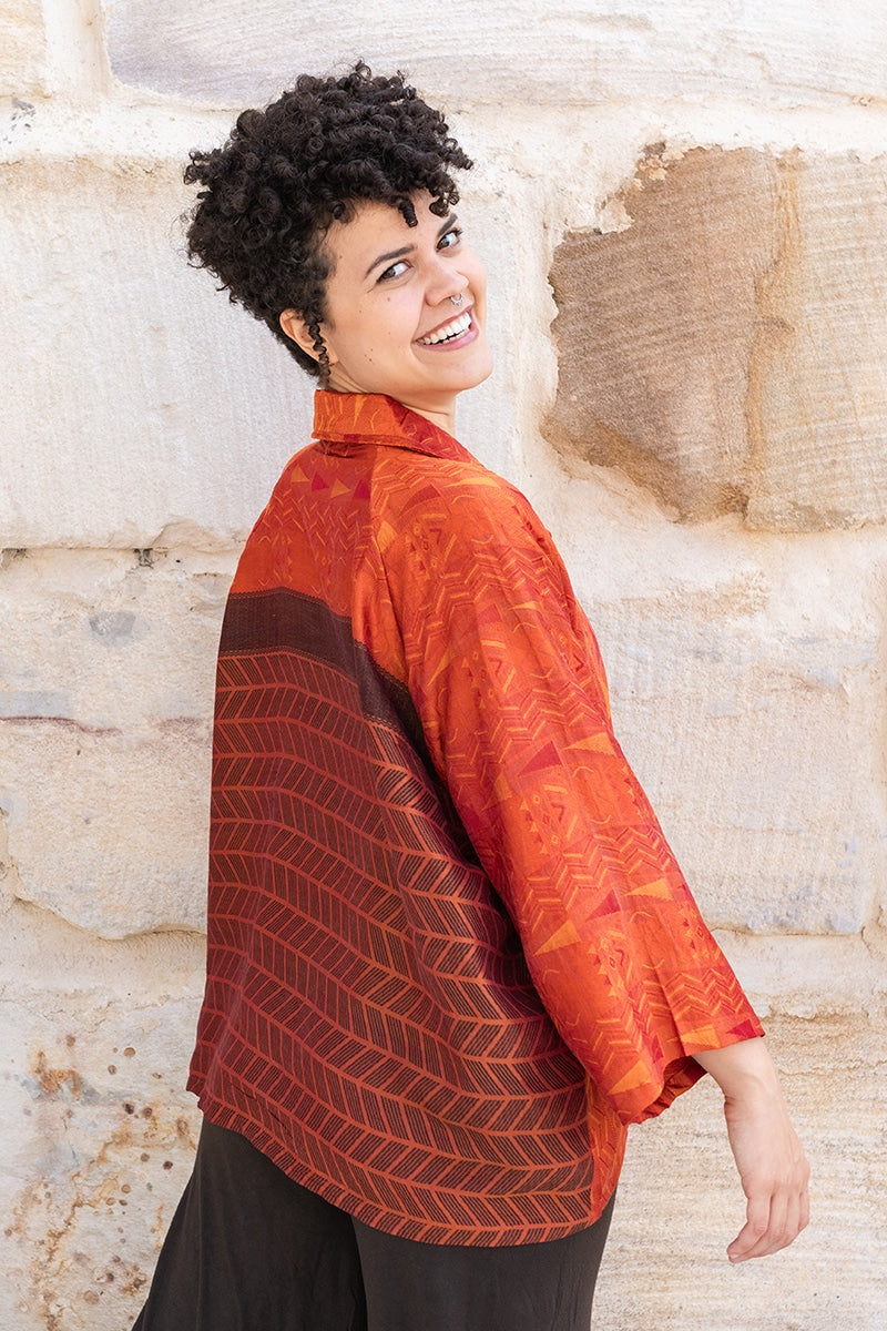 Vintage Sari Amira - Serjipe - wool - silk