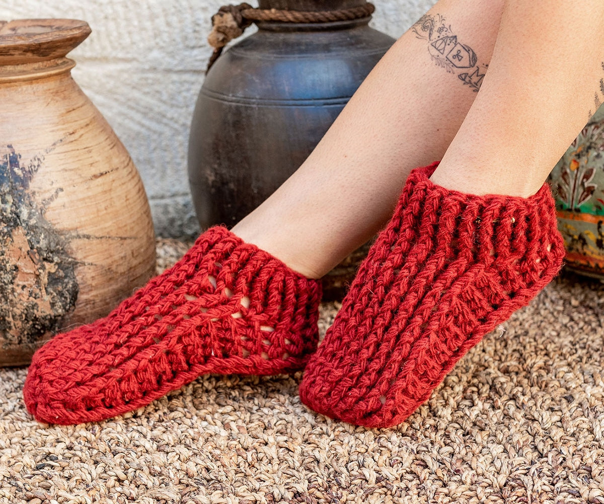 Wool Slippers - Mixed Colours