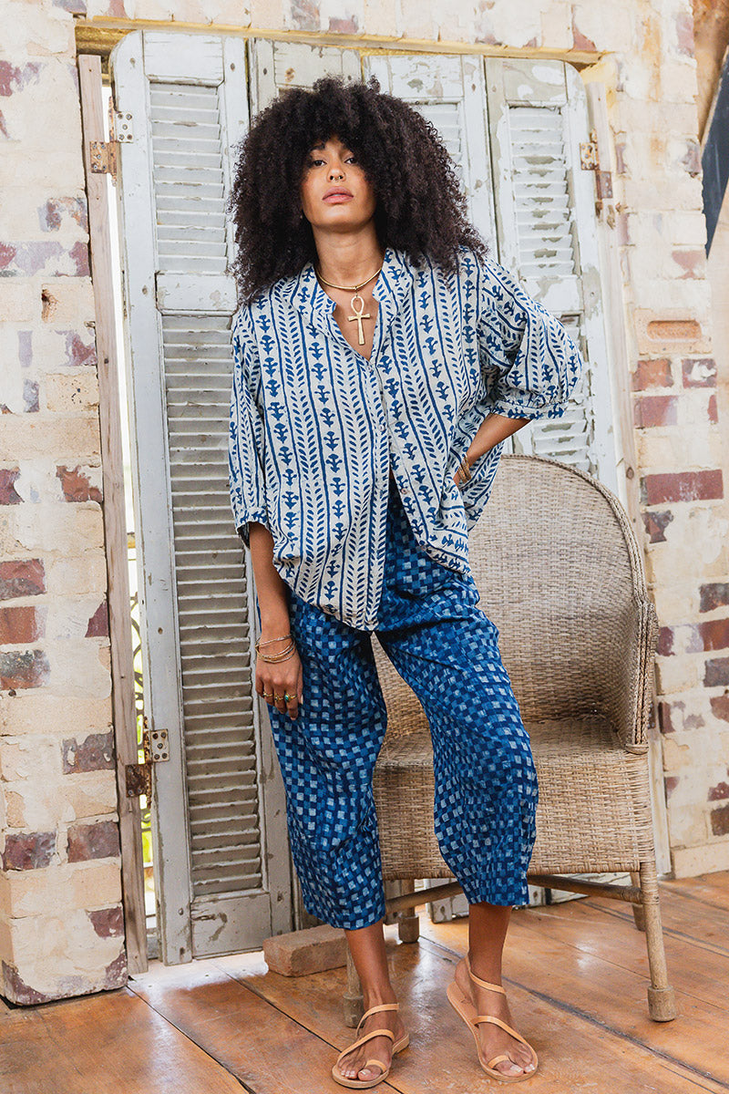Boheme Pants - Indigo Zoya