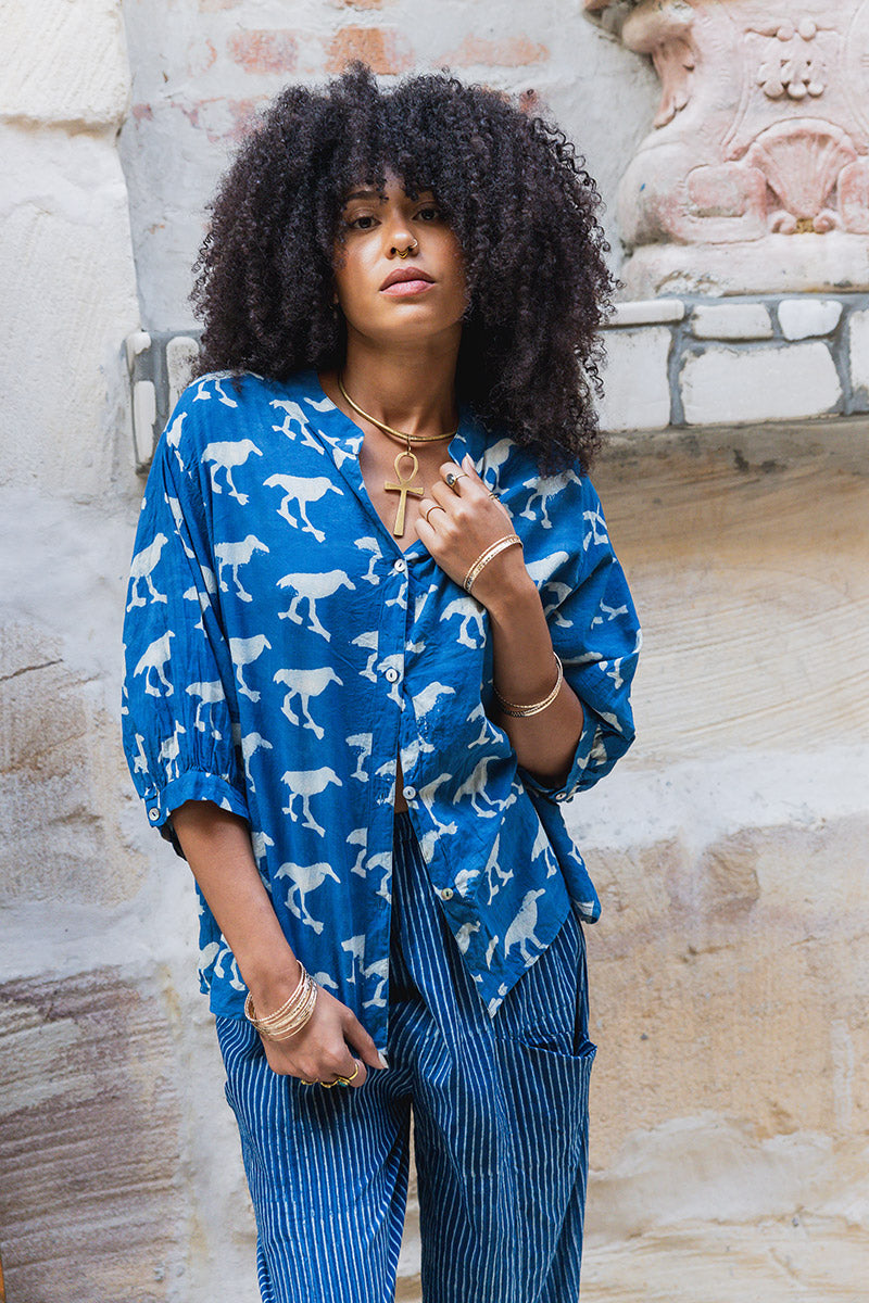 Havana Blouse - Indigo Crow