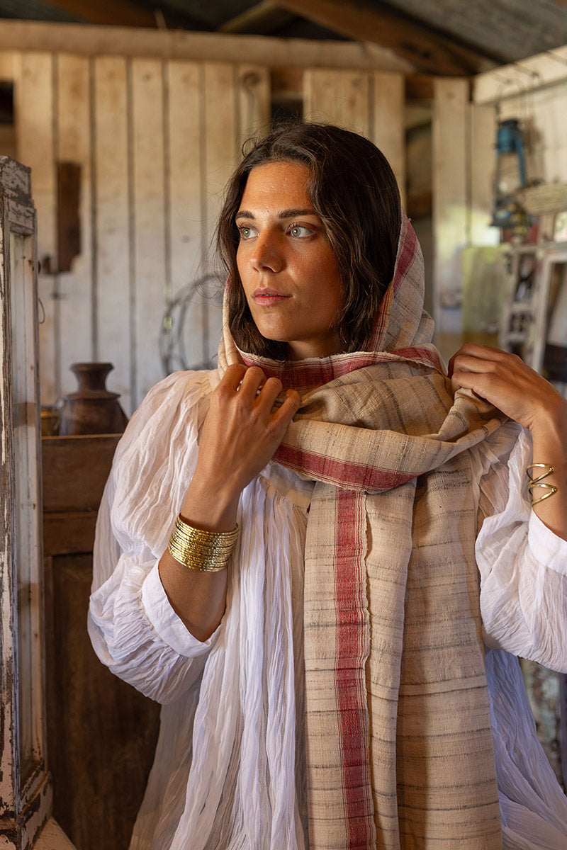Woven Earth Scarf - Wild Blossom