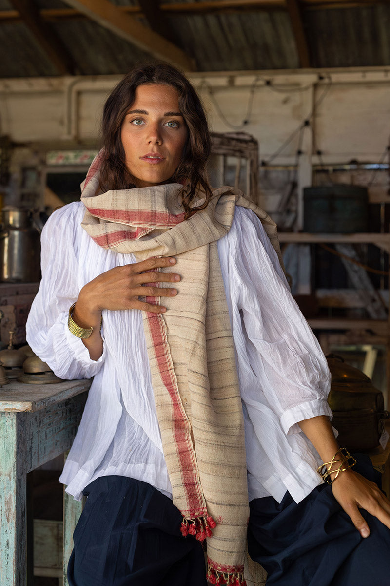 Woven Earth Scarf - Wild Blossom