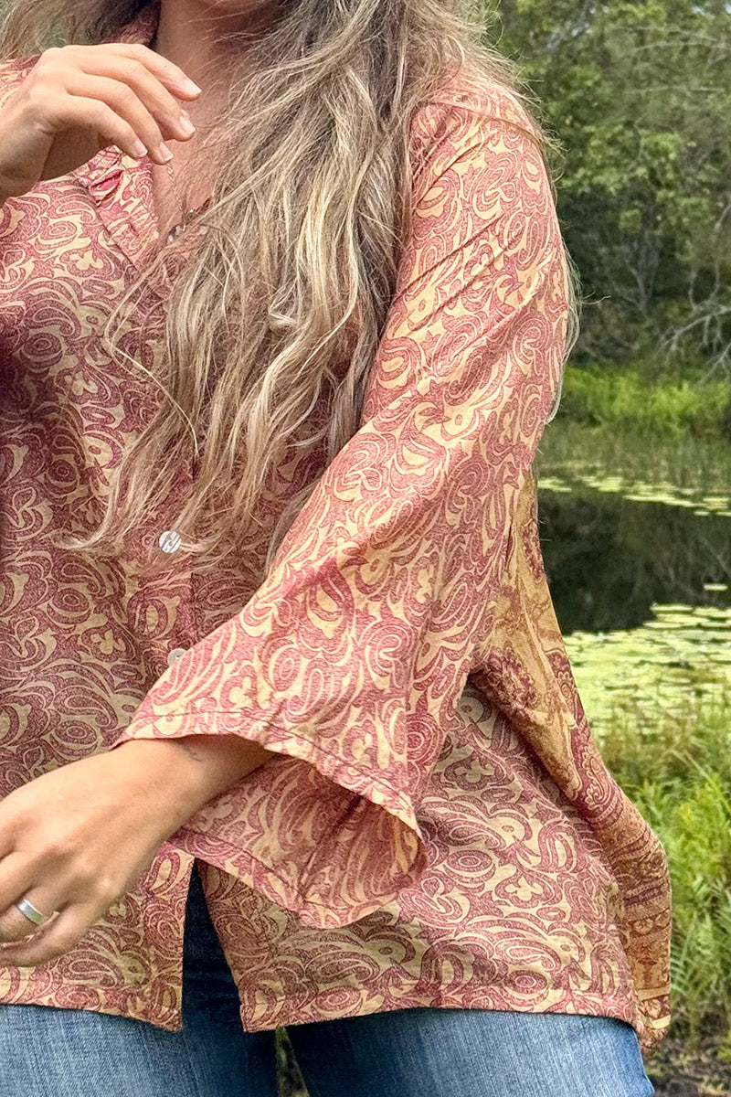 Vintage Sari Amira Blouse - Rapture (silk)