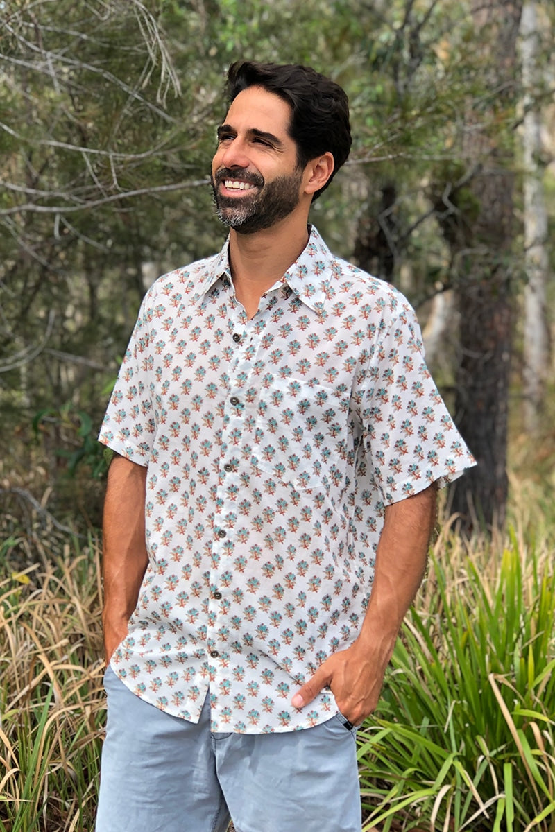 Men's Shirt Short Sleeve - Flores