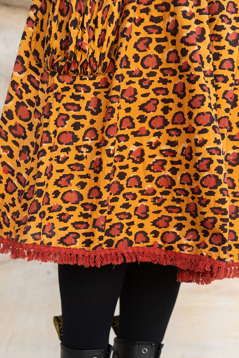 Boho Skirt - Cheetah