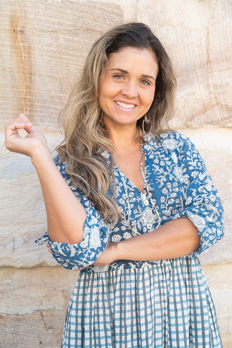Jhali Dress - Nova Gingham