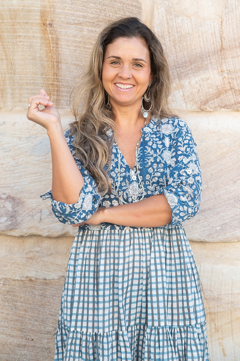 Jhali Dress - Nova Gingham
