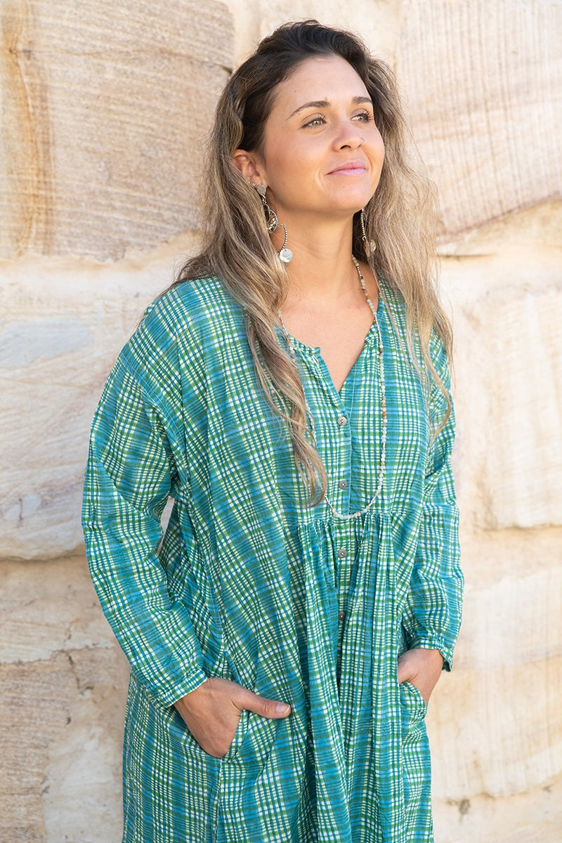 Adelina - Aegean Gingham