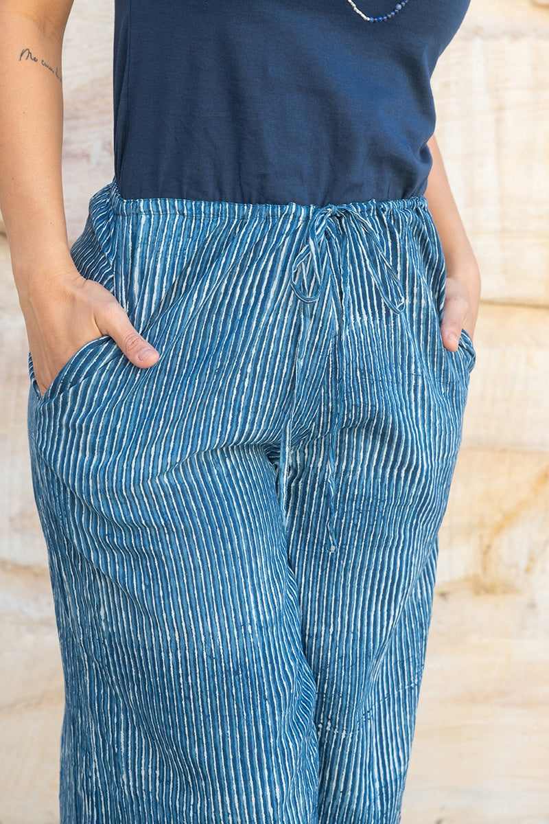 Culottes - Indigo Stripe