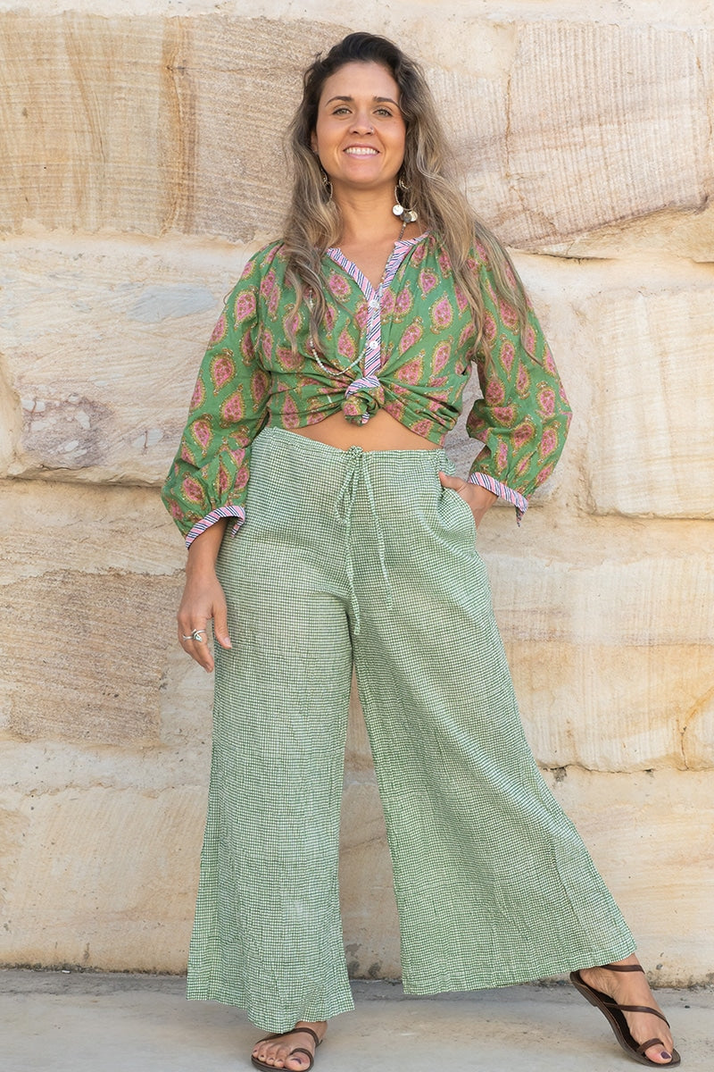 Culottes - Emerald Check