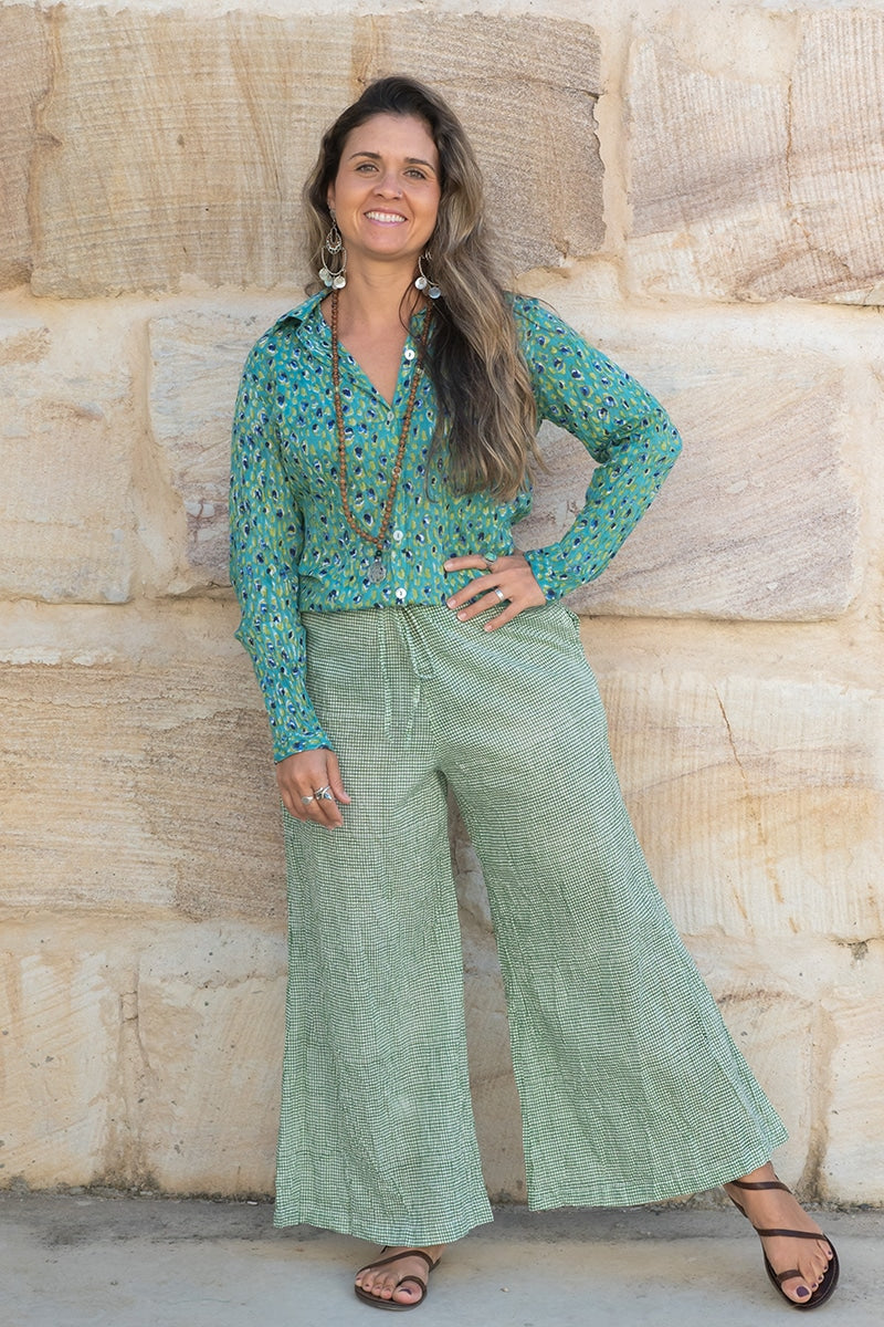 Culottes - Emerald Check