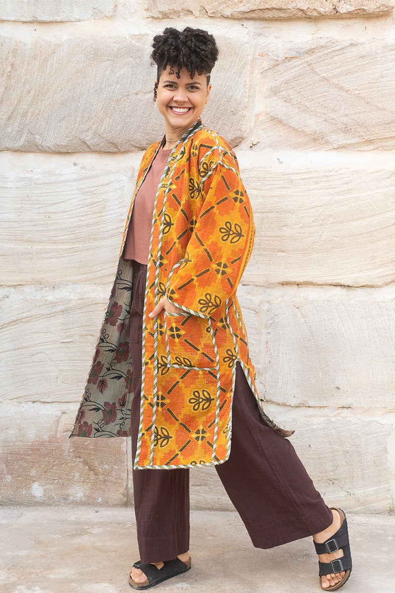 Kantha Dust Coat - Maragida