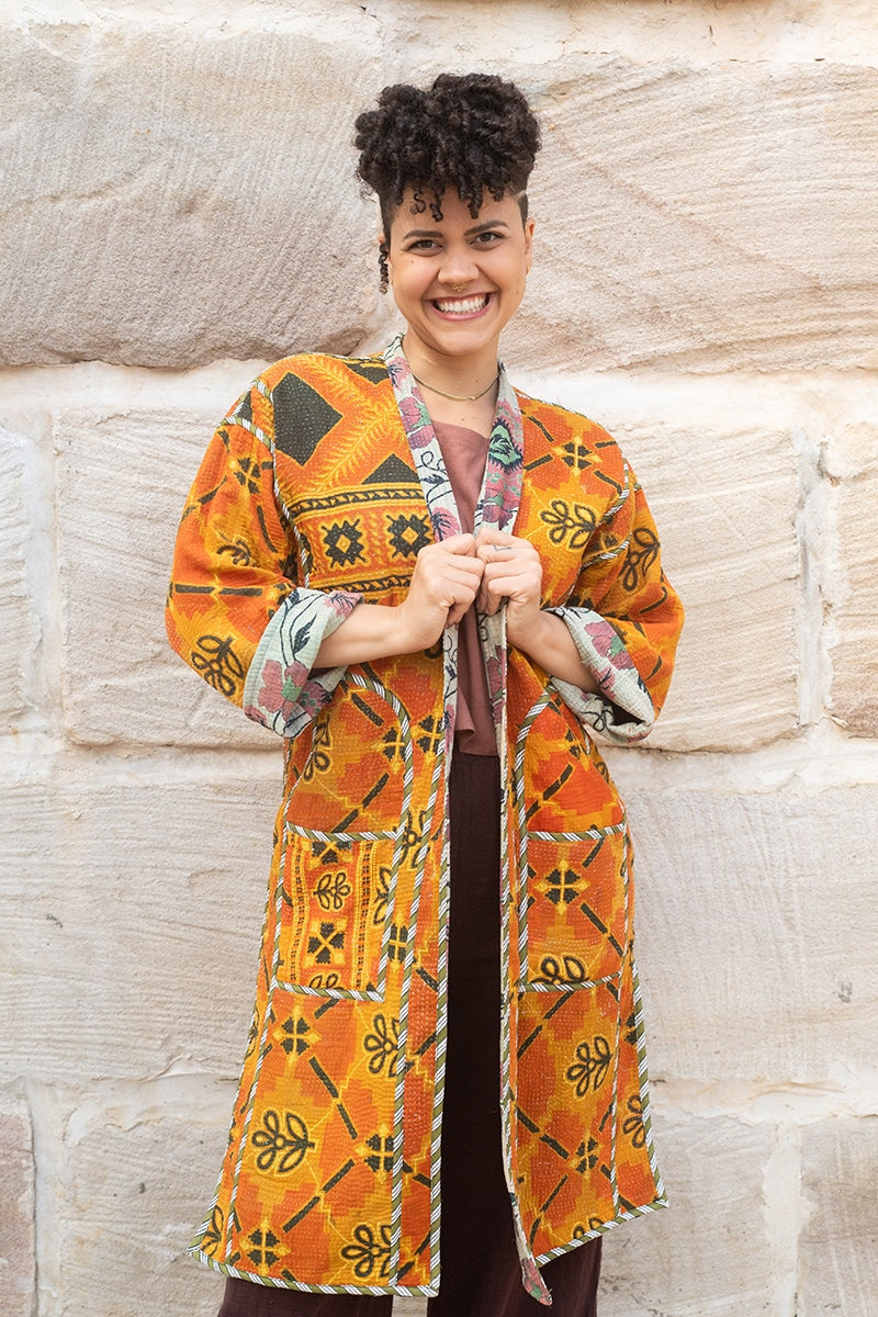Kantha Dust Coat - Maragida