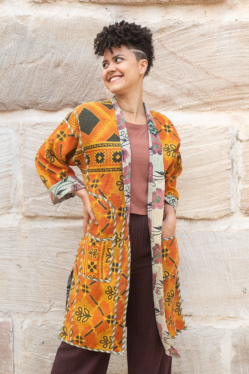 Kantha Dust Coat - Maragida