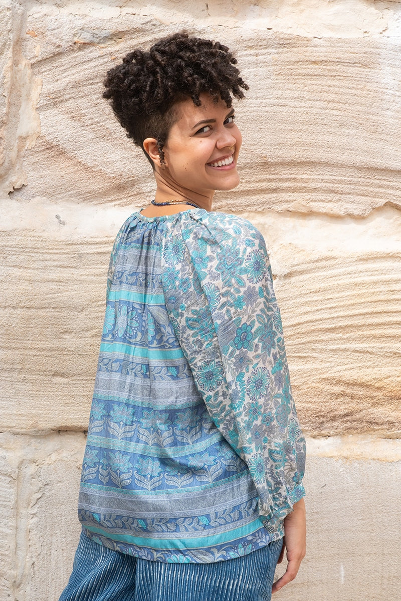 Vintage Sari Lyana - Azuh - Silk