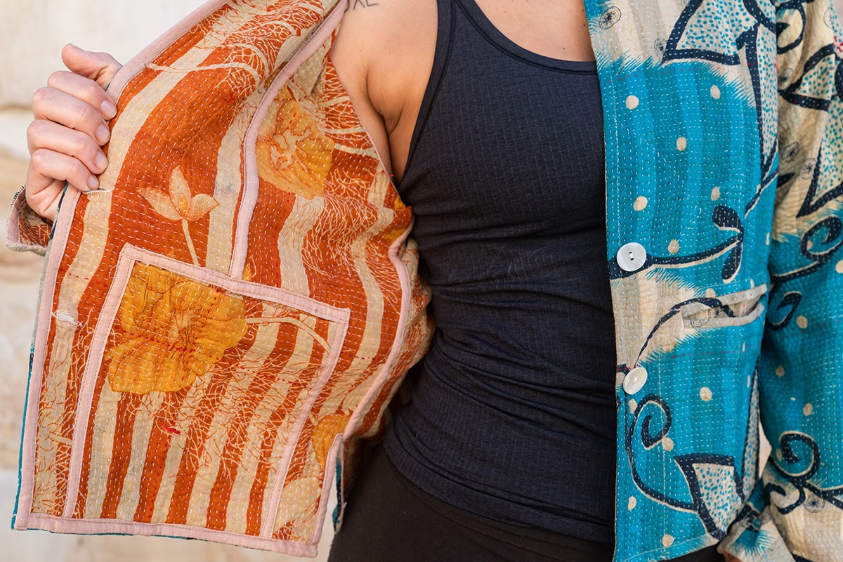 Willow Kantha - Turquesa