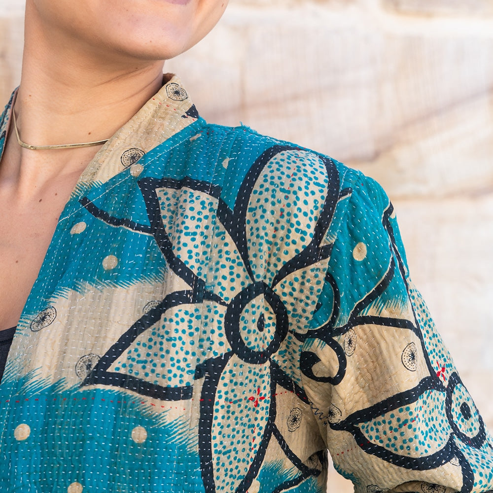 Willow Kantha - Turquesa