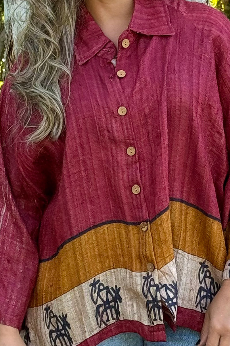 Vintage Sari Amira - Ladakh (wool/silk)