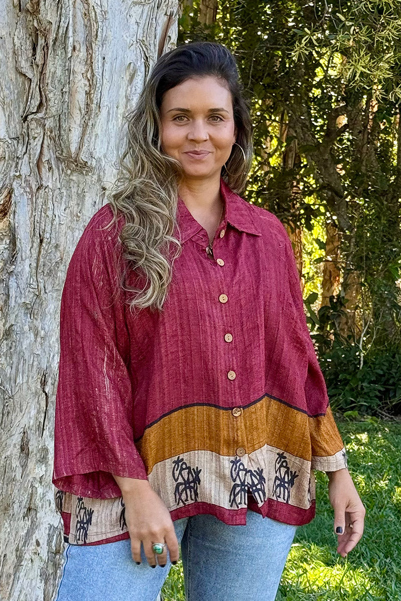 Vintage Sari Amira - Ladakh (wool/silk)