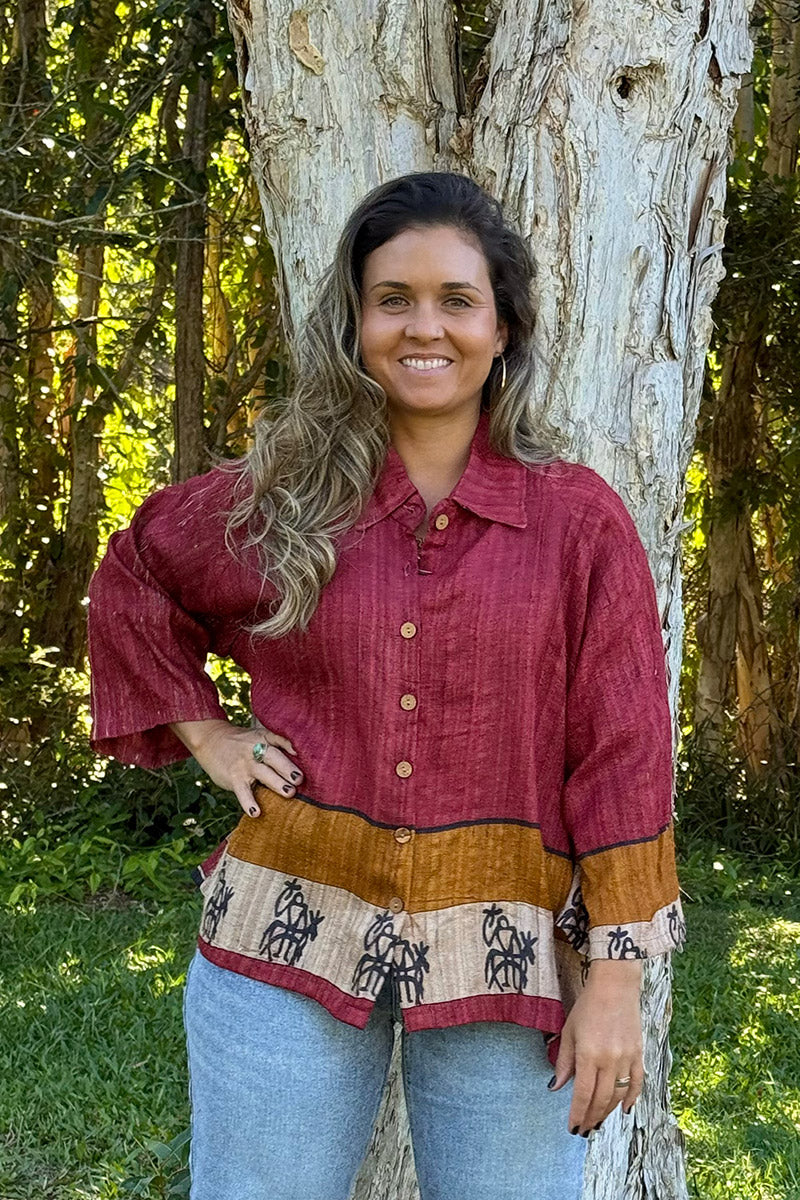 Vintage Sari Amira - Ladakh (wool/silk)
