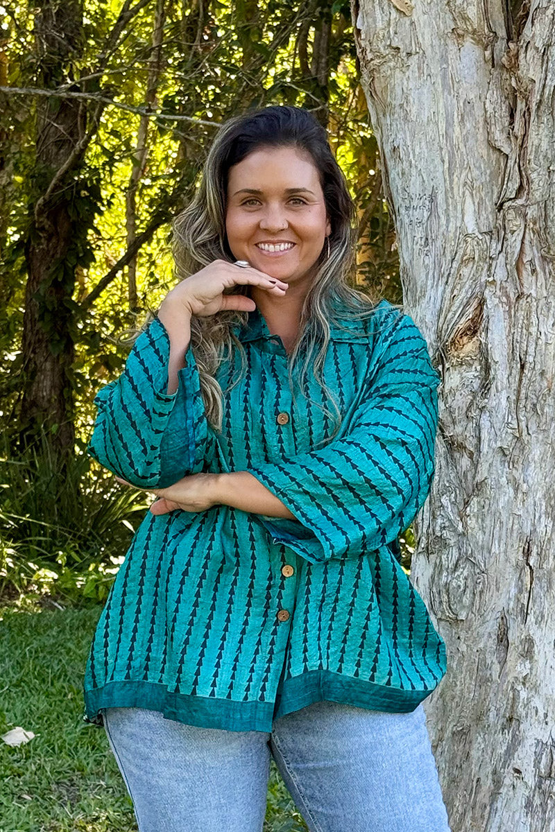 Vintage Sari Amira - Mistral (wool/silk)