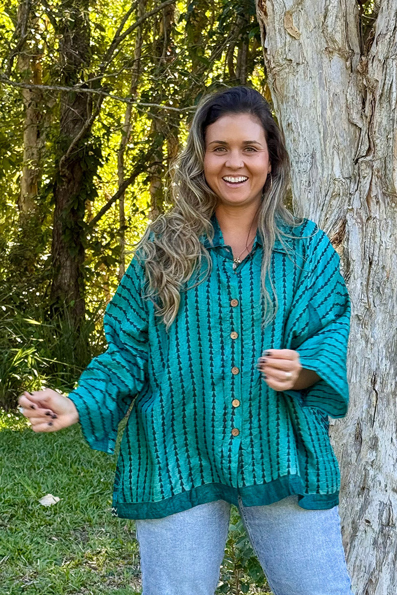 Vintage Sari Amira - Mistral (wool/silk)