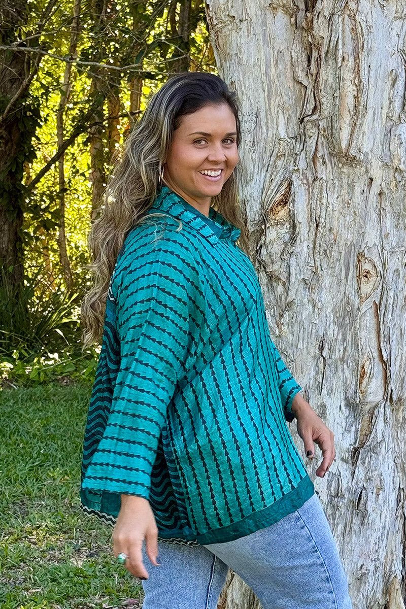 Vintage Sari Amira - Mistral (wool/silk)