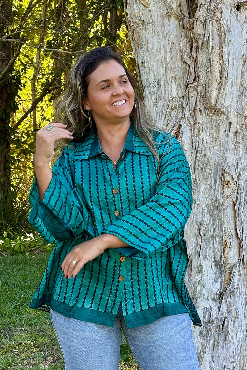 Vintage Sari Amira - Mistral (wool/silk)