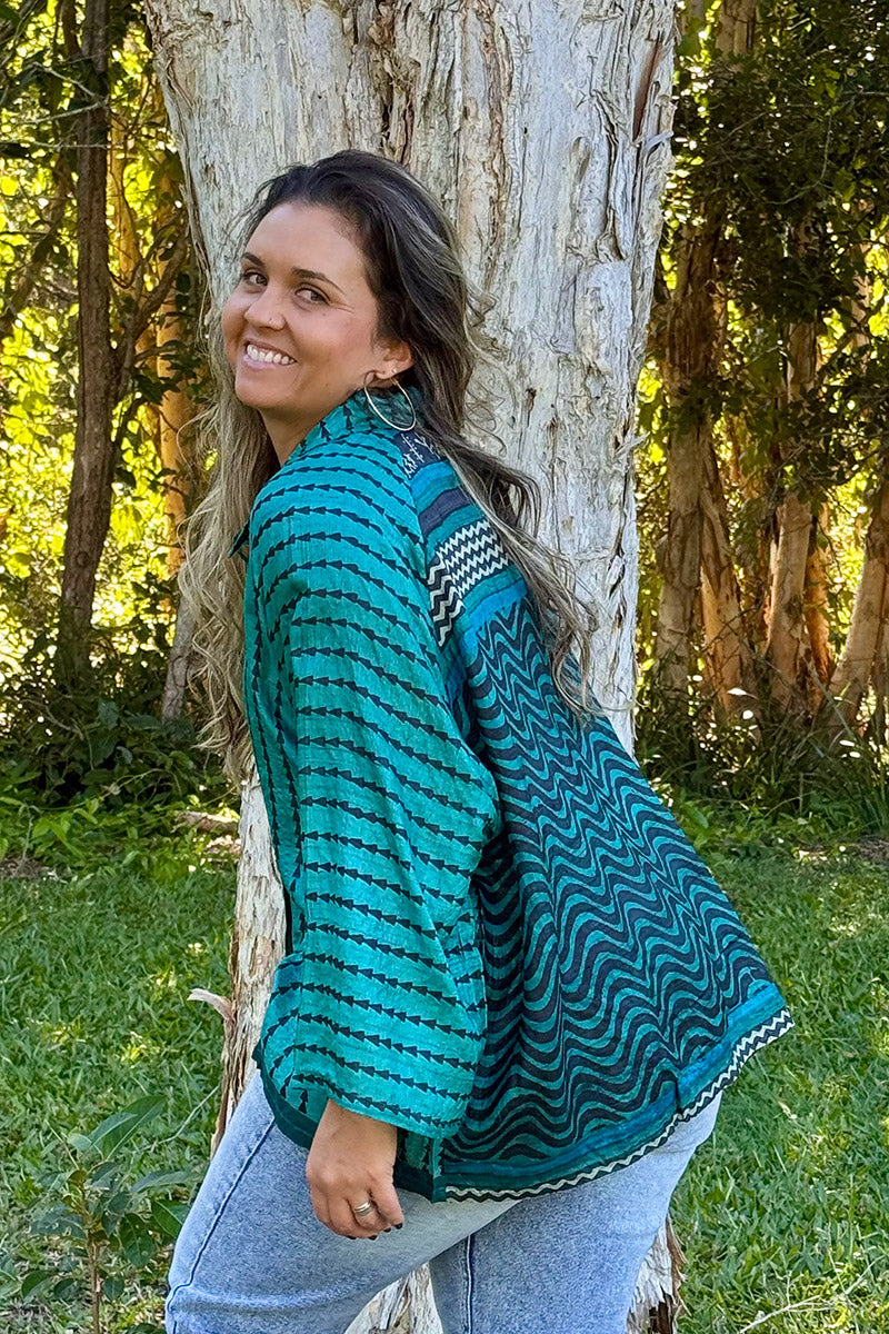 Vintage Sari Amira - Mistral (wool/silk)
