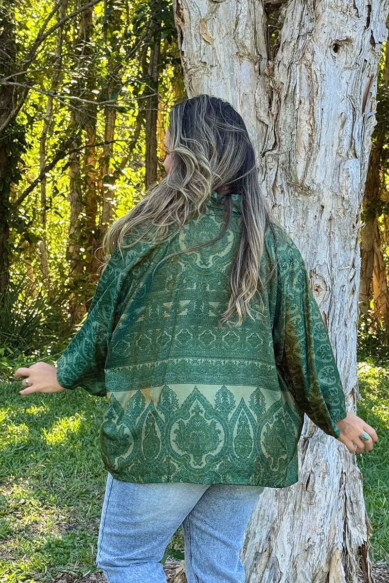Vintage Sari Amira - Jade (silk)