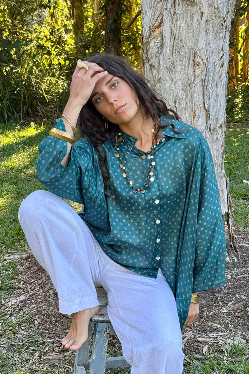 Vintage Sari Amira - Emerelle (silk)
