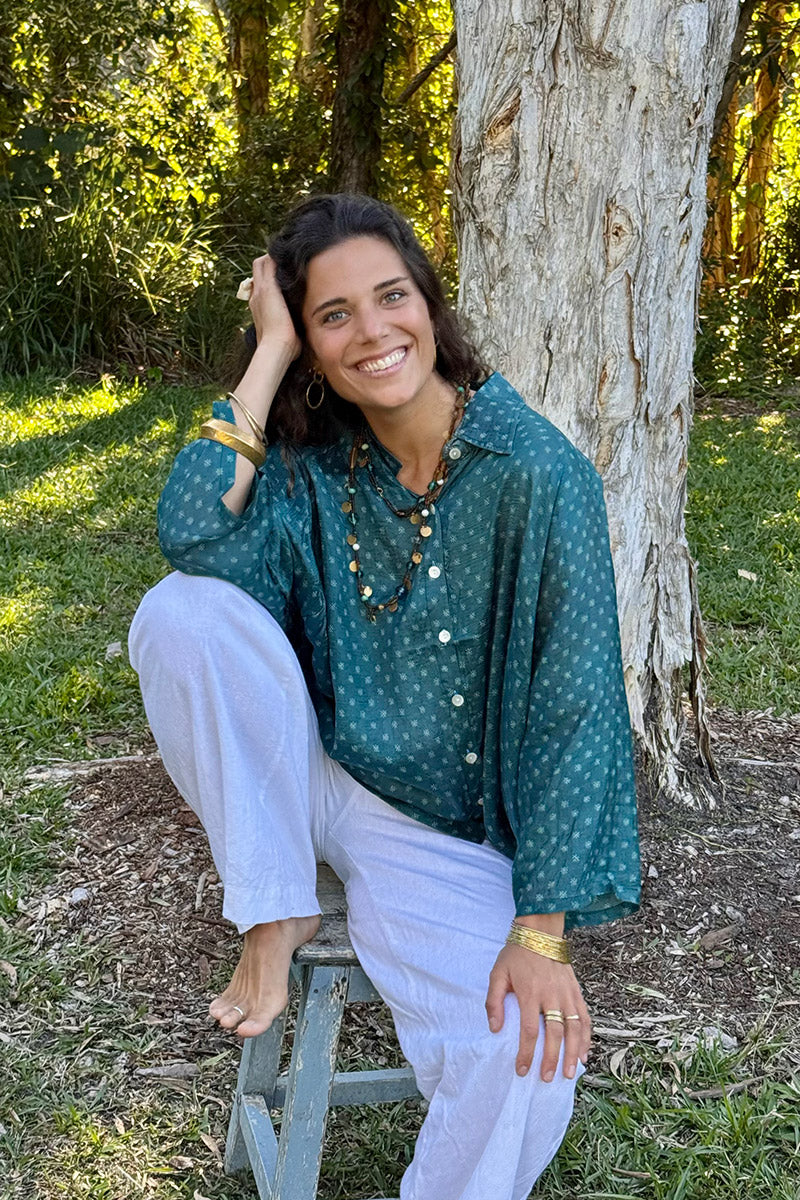 Vintage Sari Amira - Emerelle (silk)