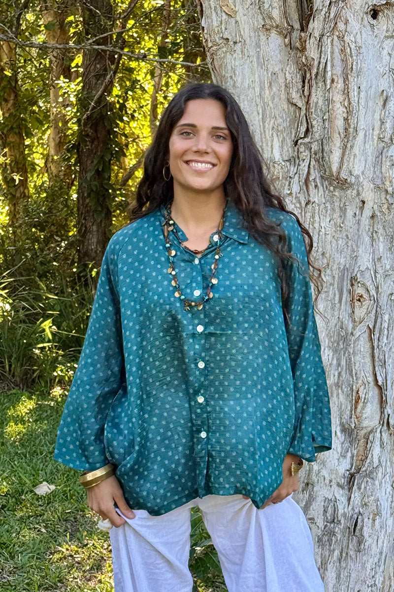 Vintage Sari Amira - Emerelle (silk)