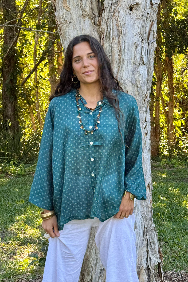 Vintage Sari Amira - Emerelle (silk)