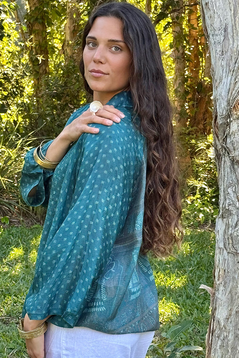 Vintage Sari Amira - Emerelle (silk)