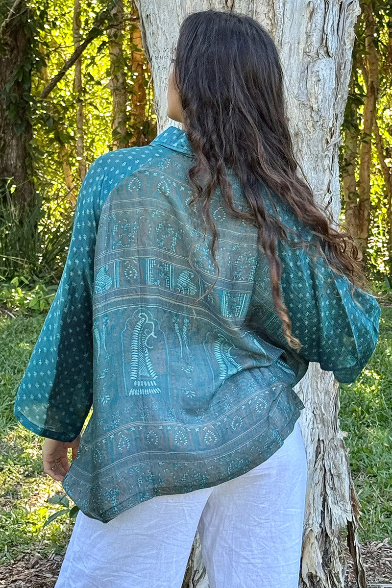 Vintage Sari Amira - Emerelle (silk)
